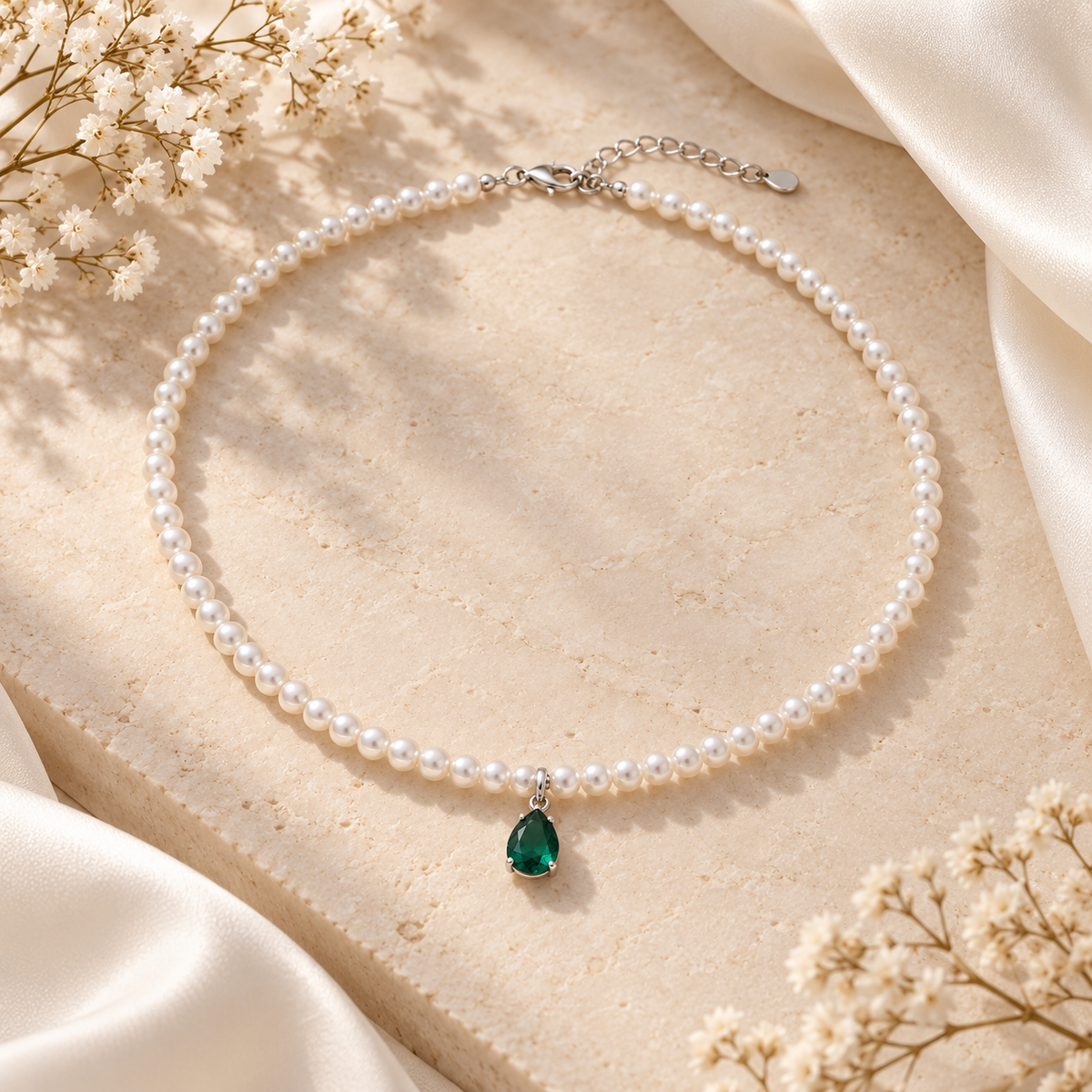 Esmeralda Pearl Necklace