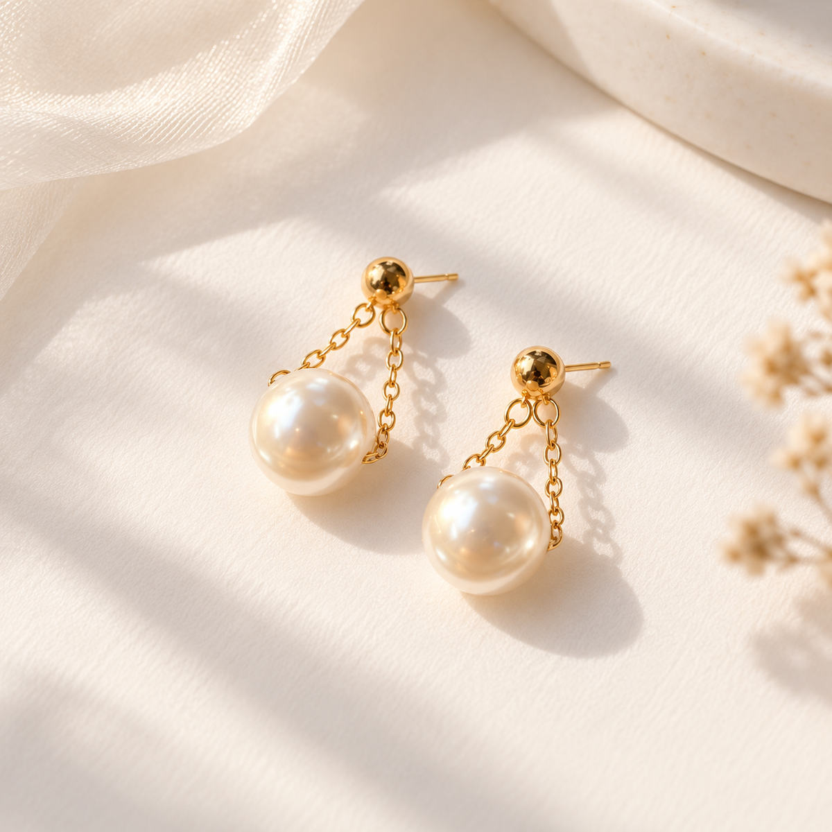 Pearl Drop Earings